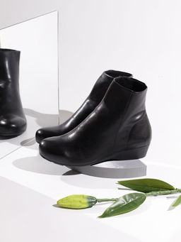 Inc.5 - Womens Black Work Round Toe Casual Boots