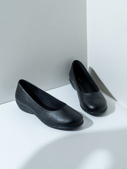 Inc.5 - Womens Black Solid Round Toe Pump Heels
