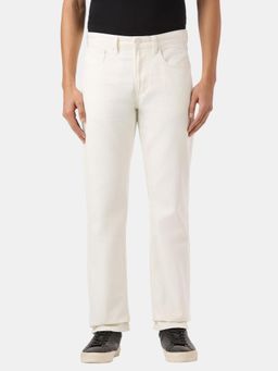 Pepe Jeans - Men Beige Pure Cotton Solid Straight Jeans