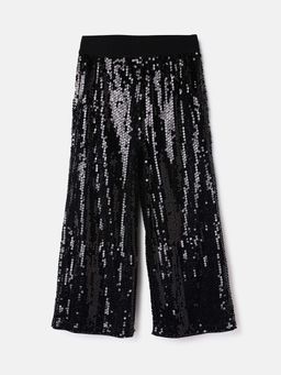 United Colors of Benetton - Black Embellished Regular Fit Trousers