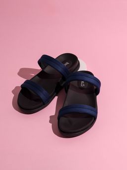 Inc.5 - Womens Navy Casual Solid Round Toe Slip-On Sandals