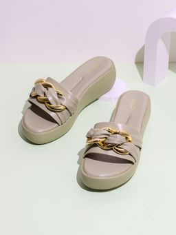 Inc.5 - Womens Green Party Wear Solid Round Toe Sandal Heels