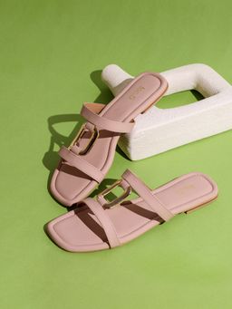 Inc.5 - Womens Beige Casual Solid Square Toe Flats