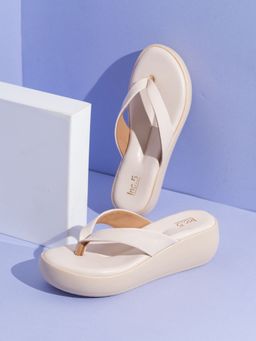 Inc.5 - Womens Cream Casual Solid Round Toe Sandal Heels