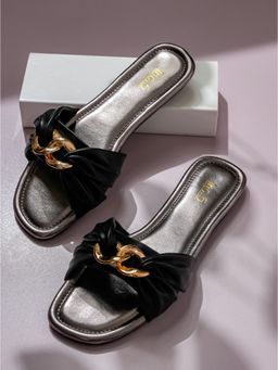 Inc.5 - Womens Black Casual Solid Round Toe Flats