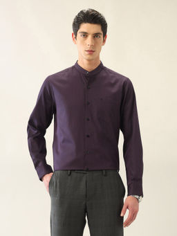 Arrow - Men Textured Manhattan Slim Fit Ceremonial Shirt