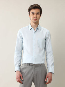 Arrow - Men Textured Manhattan Slim Fit Ceremonial Shirt