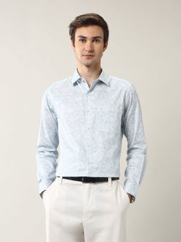 Arrow - Men Floral Printed Liberty Classic Fit Ceremonial Shirt