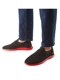 Neeman's - Spotlight Slip Ons Sneakers - Hale Black & Red
