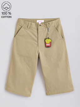 Hopscotch - Khaki Bermuda Shorts with Key Chain