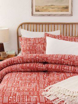 House This - Gamathi Single Comforter Rust