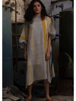 Banana Labs - Doppler Mustard Mul Kaftan With Slip