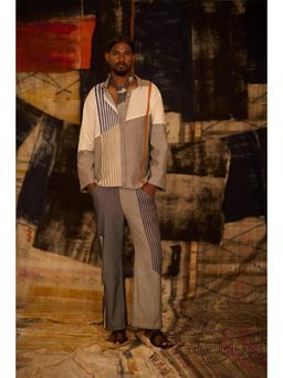 Banana Labs - Half and Half Denim Co-Ord Set, Shirt and Pants