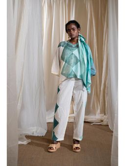 Banana Labs - Marina Diamond Kaftan Co-Ord Set with Scarf