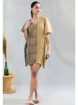 Banana Labs - Crossroads Beige Navy Crossroads Kaftan Dress