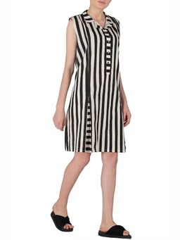 Banana Labs - Bold Stripe White Dress