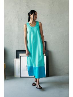 CANOOPI - Blue Hours Scoop Neck Midi Dress