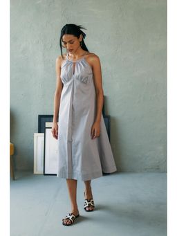 CANOOPI - Graphite Grey A Line Midi Dress