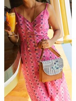 Okhai - Eye Candy' Handwoven Pure Cotton Ikat Dress