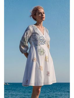 Okhai - Delilah' Hand Embroidered And Mirrorwork Dress