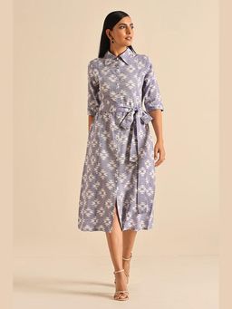 Okhai - Empathetic' Pure Cotton Ikat Dress