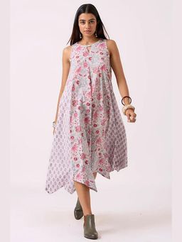 Okhai - Vacay Hand Block Printed Pure Cotton Sleeveless Dress