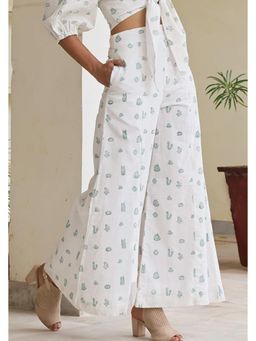 Okhai - Sumayah Handblock Printed Cotton Palazzo