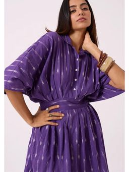 Okhai - Heather Pure Cotton Ikat Short Dress