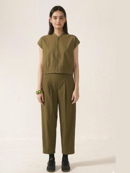 Muvazo - Green Verdant Luxe Top with Pant