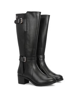 Delize - Black Woman Buckle Boots