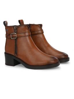 Delize - Womens Brown Buckle Boots