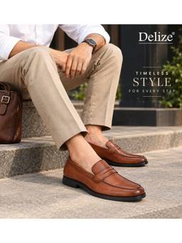 Delize - Formal Brown Loafers For Men