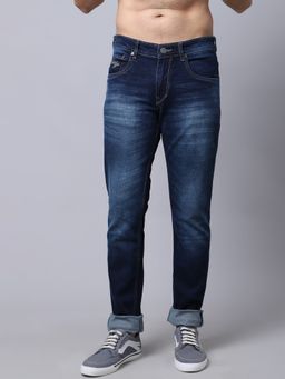 Cantabil - Men Dark Mercerised Jeans