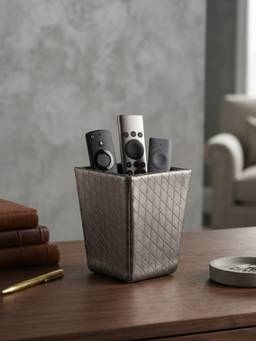 The Home Co - Leatherette Holder - Silver