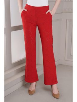 Lakshita - Red Pant With Relaxed Fit