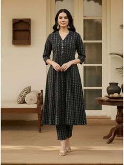 Stylum - Women Black Cotton Co-Ord Set