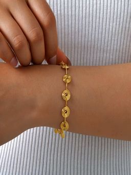 AQUASTREET - Spiral 18K Gold Plated Waterproof Anti-Tarnish Bracelet