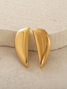 AQUASTREET - Statement Semi Circle 18K Gold Plated Waterproof Anti-Tarnish Earrings