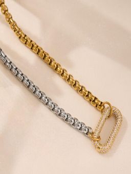 AQUASTREET - Openable Carabiner Clasp Chain 18K Gold Plated Waterproof Anti-Tarnish Necklace