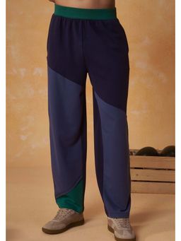 Muvazo - Apex Navy Blue Cotton Pants
