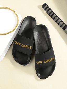 Off Limits - Gold Men Sandy Sliders