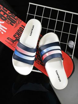 Off Limits - Navy Blue Men Poppins Sliders