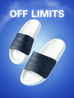 Off Limits - Navy Blue Men Zen Sliders