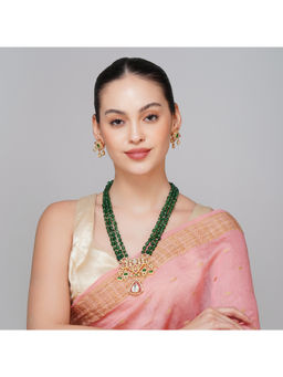 Beryachi - Multi-Color Nakshastra Necklace & Earrings Set