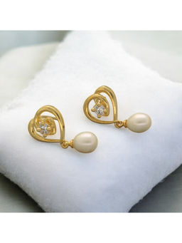 Sri Jagdamba Pearls - White Lovely Pearl Earrings