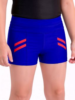 LYCOT - Blue Solid Regular Swim Shorts