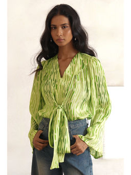 Saksham & Neharicka - Green Siya Top