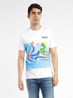 Levi's - Men White Crew Neck T-Shirt