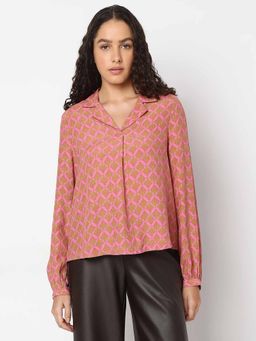 VERO MODA - Pink Printed Top