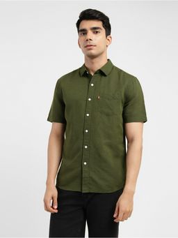 Levi's - Men Collar Neck Green Shirt